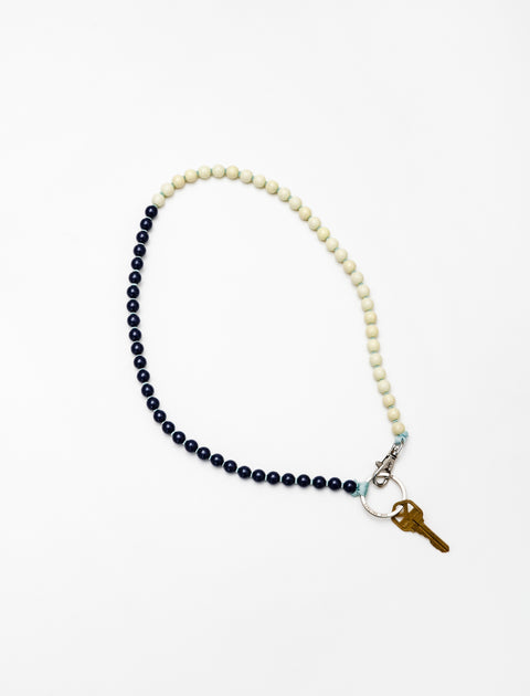Ina Seifart Perlen Keyholder Long Blueberry/Opal/Salvia