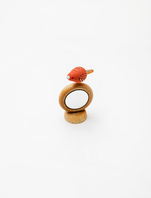 Pheasant + Mirror Wooden Toy