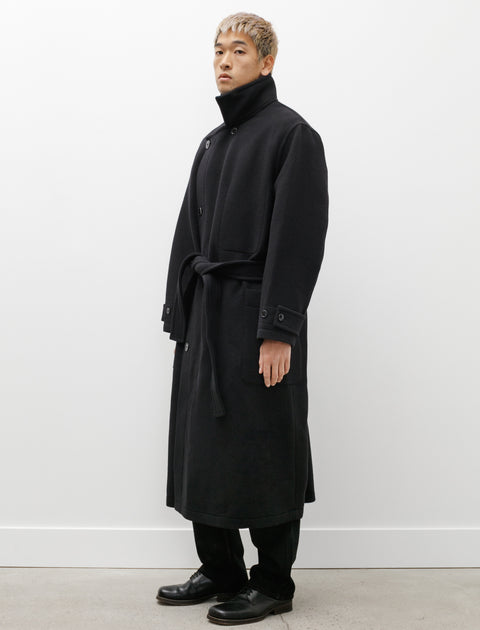Lemaire Wrap Coat Black