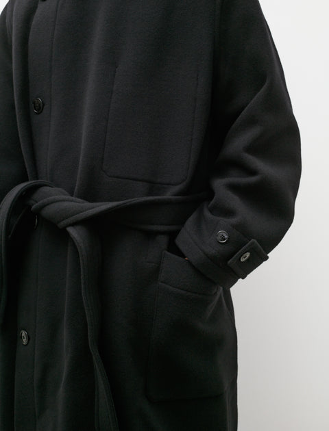 Lemaire Wrap Coat Black