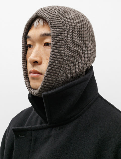 Lemaire Knitted Hood Donkey Grey