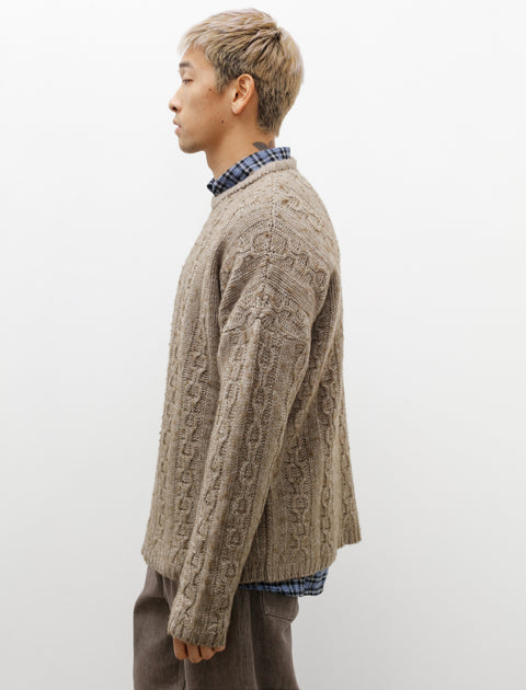 Our Legacy Popover Roundneck Peafowl Funky Chain Knit