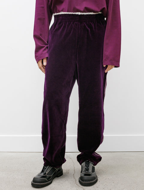 Camiel Fortgens Sweat Pants Piping Velvet Purple