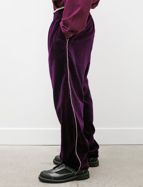 Camiel Fortgens Sweat Pants Piping Velvet Purple