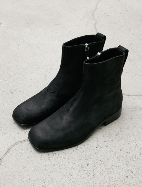 Our Legacy Michaelis Boot Waxy Suede Black