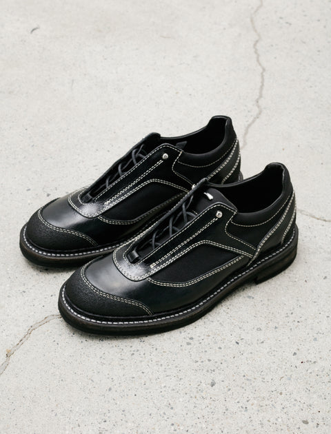  Our Legacy Cyber Derby Black Crackle Patent Leather