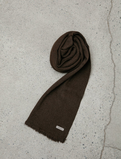 Norlha Nomad Classic Skinny Scarf Natural Yak Brown