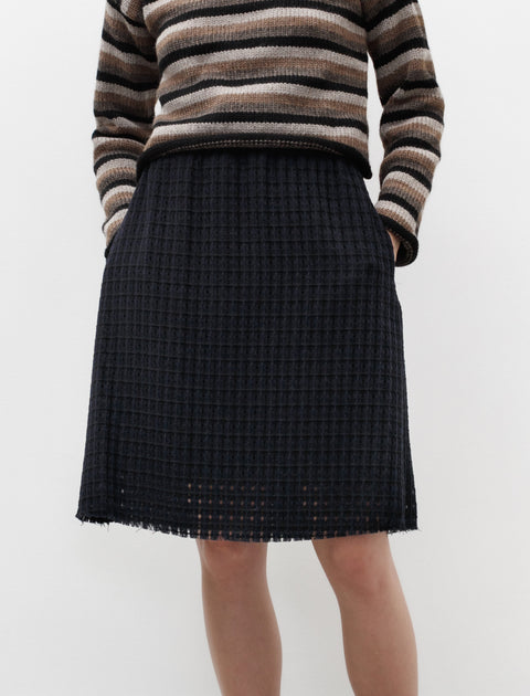 Hache Audrey Skirt Navy and Black