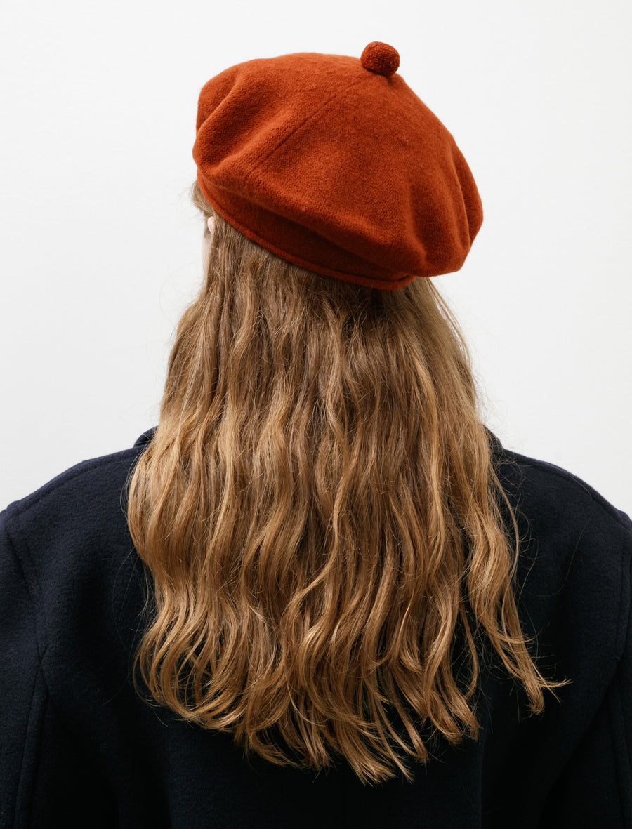 Felted Pompom Beret Harissa - Main Image