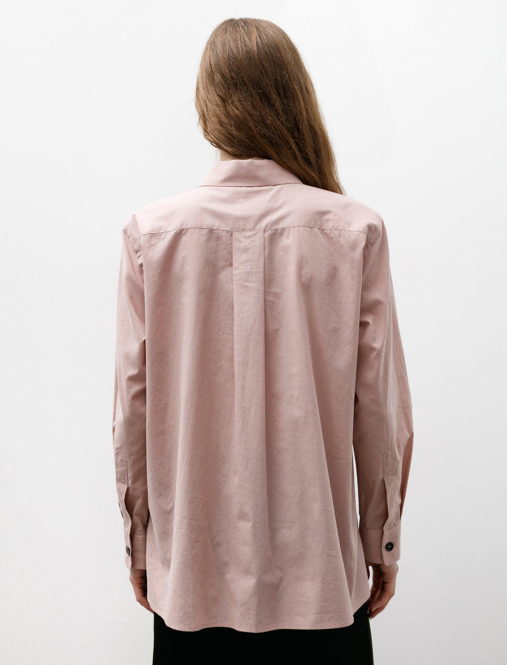 Margaret Howell Fly Placket Shirt Washed Cotton Pale Pink – Neighbour