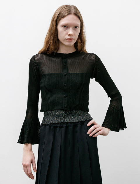CFCL Hypha Lucent Bell Sleeve Cardigan Black – Neighbour 