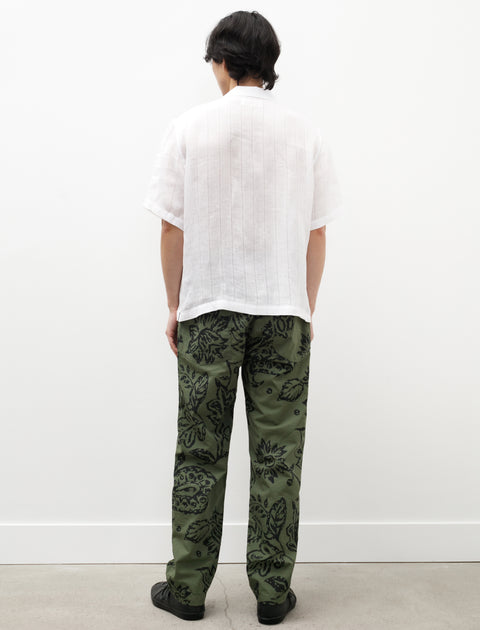 Engineered Garments Fatigue Pant Olive Floral Print Ripstop
