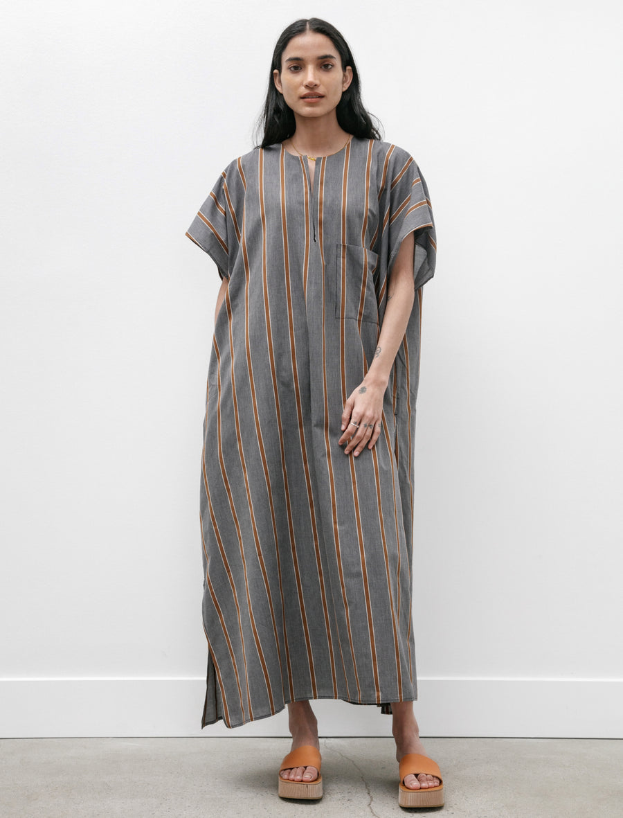 Cristaseya Caftan Light Cotton Striped Black and Noisette – Neighbour Cristaseya Caftan Light Cotton Striped Black and Noisette – Neighbour