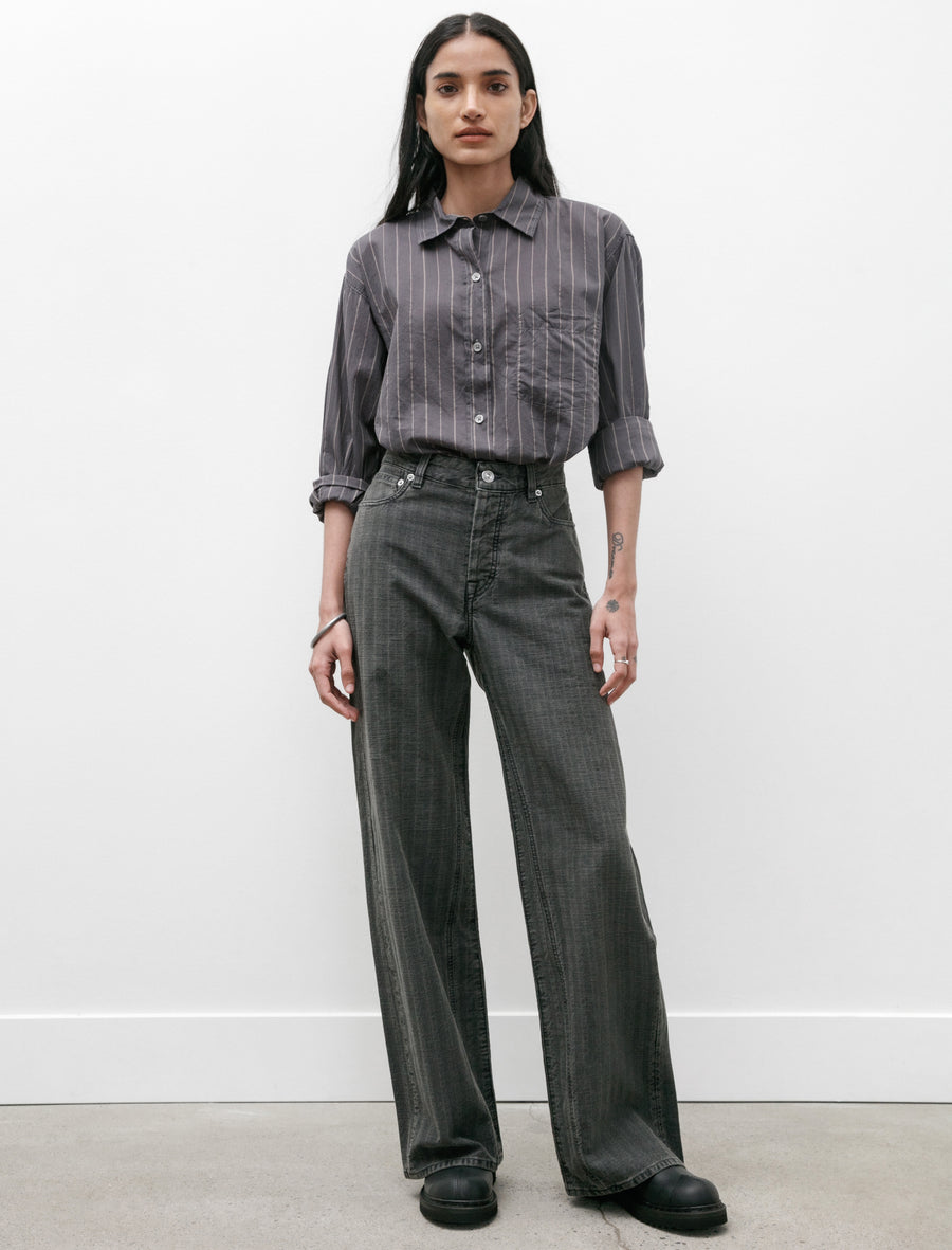 Our Legacy Treble Cut Washed Grey Torino Stripe – Neighbour