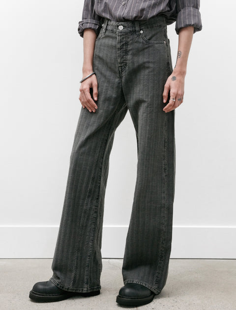 Our Legacy Treble Cut Washed Grey Torino Stripe – Neighbour
