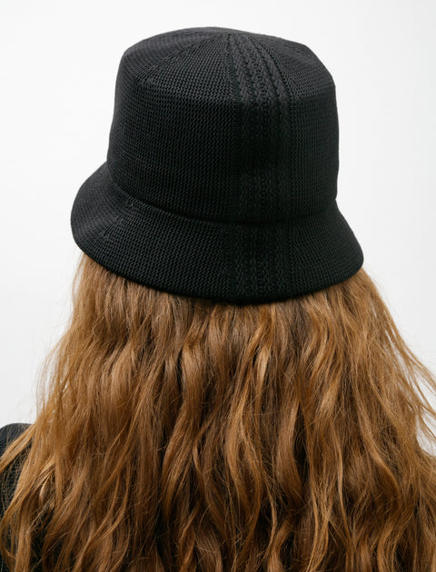 CFCL Mesh Knit Bucket Hat Black