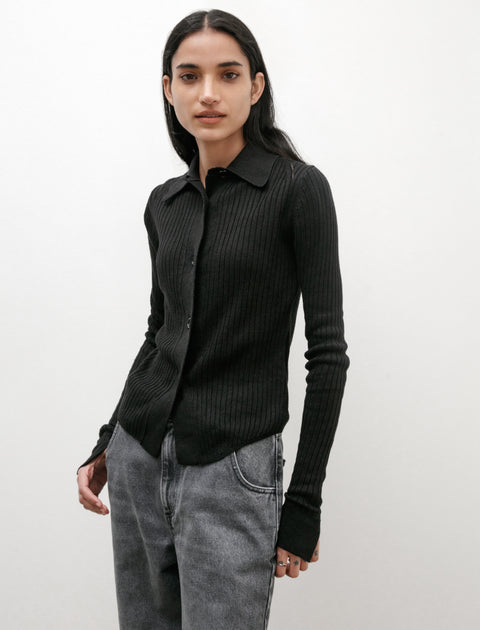 mfpen Knitted Rib Shirt Washed Graphite