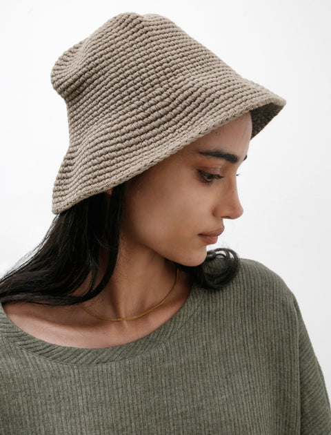 Our Legacy Tom Tom Hat Uniform Olive Tousled Cotton