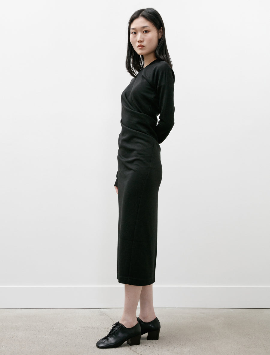 jersey dress women Totême Twisted Jersey Dress Black – Neighbour