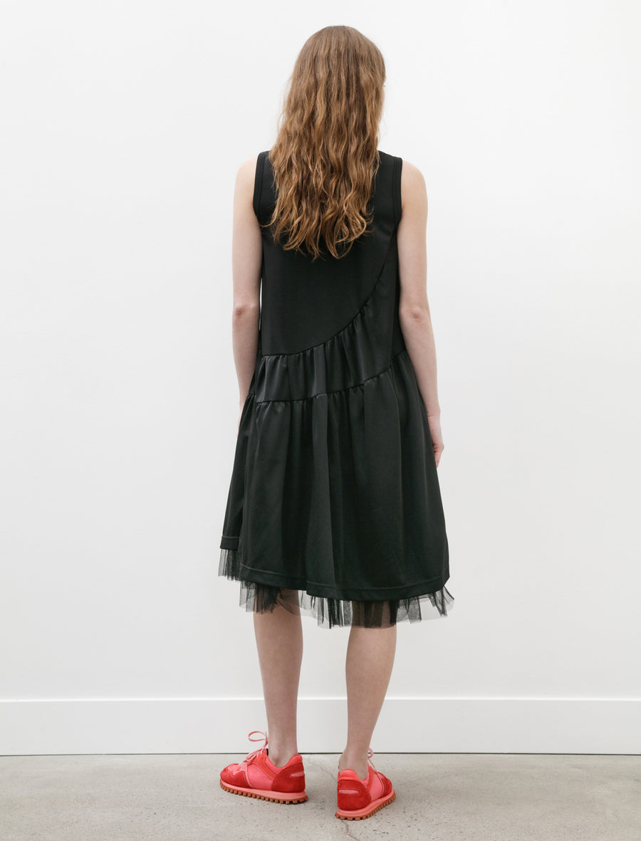 Comme des Garons Comme des Garons Tiered Poly Jersey Dress Black Neighbour Comme des Garons Comme des Garons Tiered Poly Jersey Dress Black Neighbour