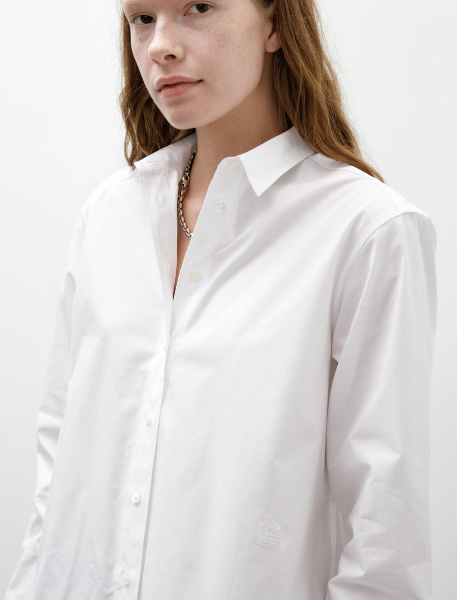 Signature Cotton Shirt White - Image 3