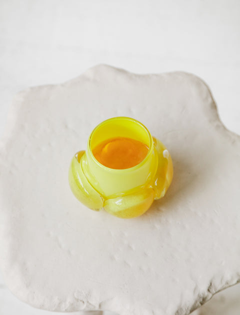 Lusia Glass Cluster Tumbler Lemon