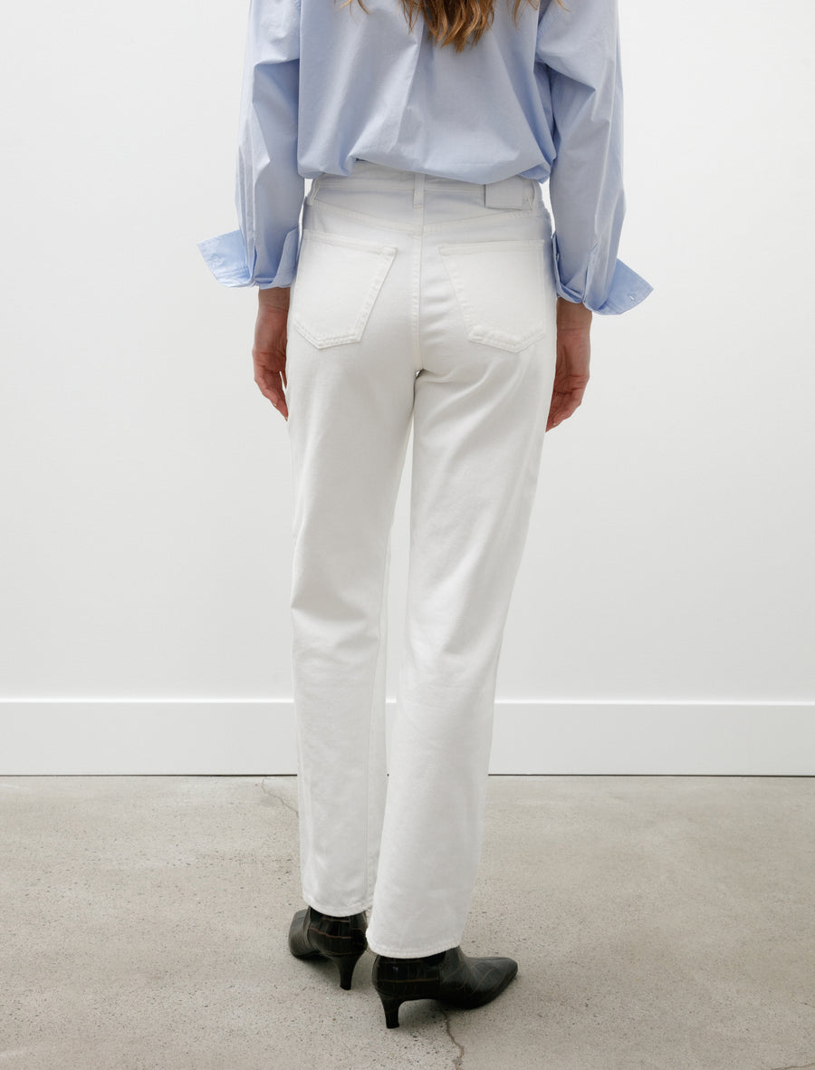 Twisted Seam Denim Full Length Off White - Image 6