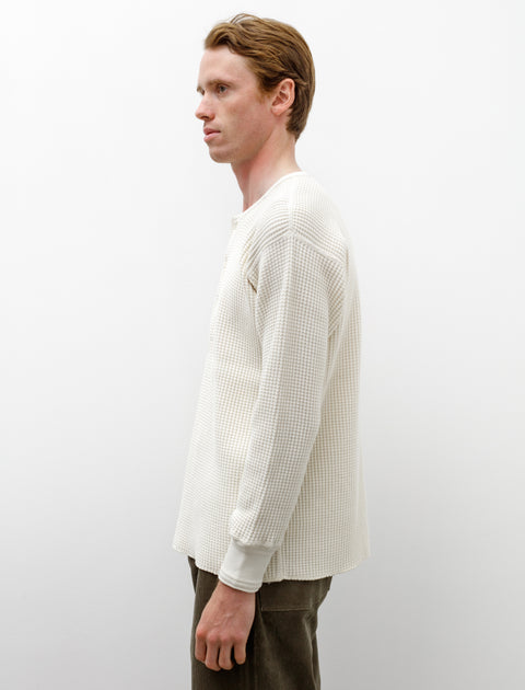 Taiga Takahashi Lot 605 Henry Neck Shirt Ivory