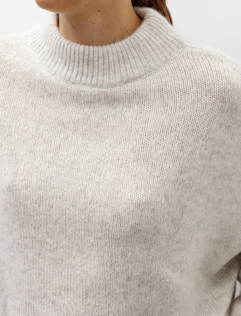 Dusan Regular Roundneck Cashmere/Silk Sweater Silver