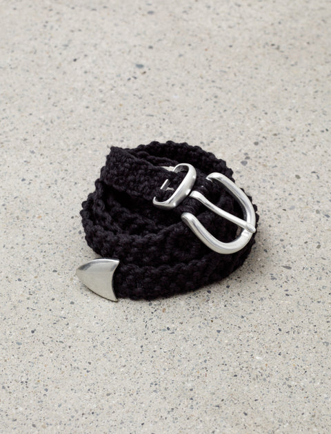 mfpen Crochet Belt Black