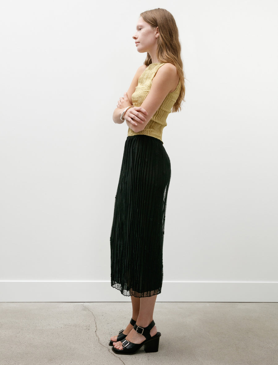 Floral Tulle Skirt Black - Image 4