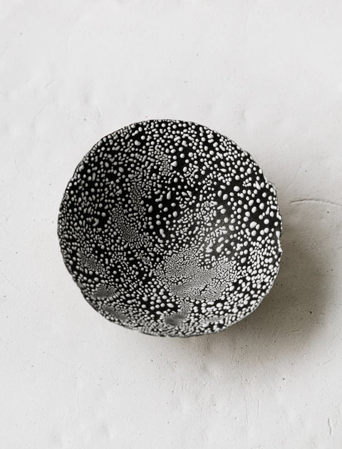 Nathalee Paolinelli Eggshell Dish Black/White Lichen