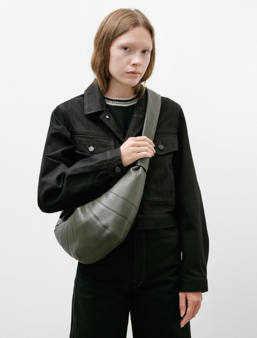 Medium Croissant Bag Leather Marecage - Image 2