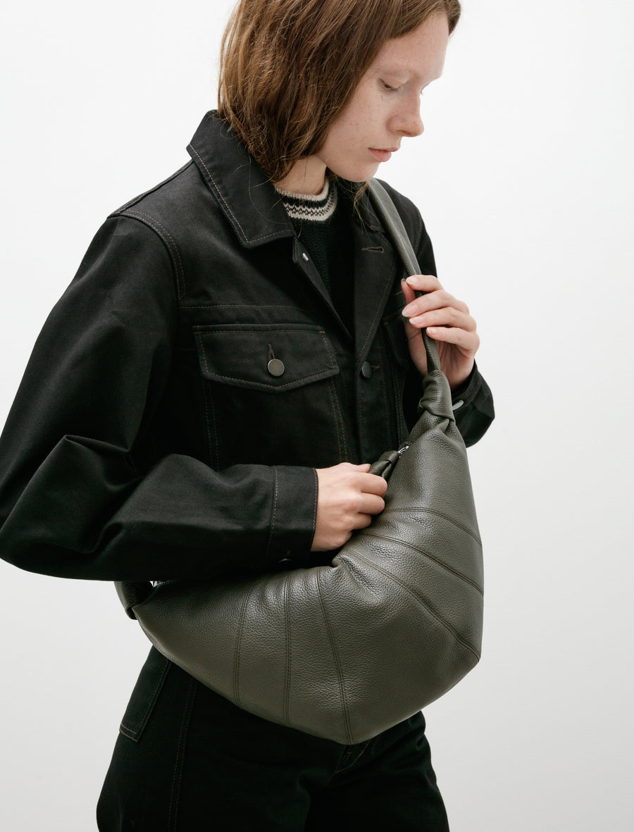 Medium Croissant Bag Leather Marecage - Image 3