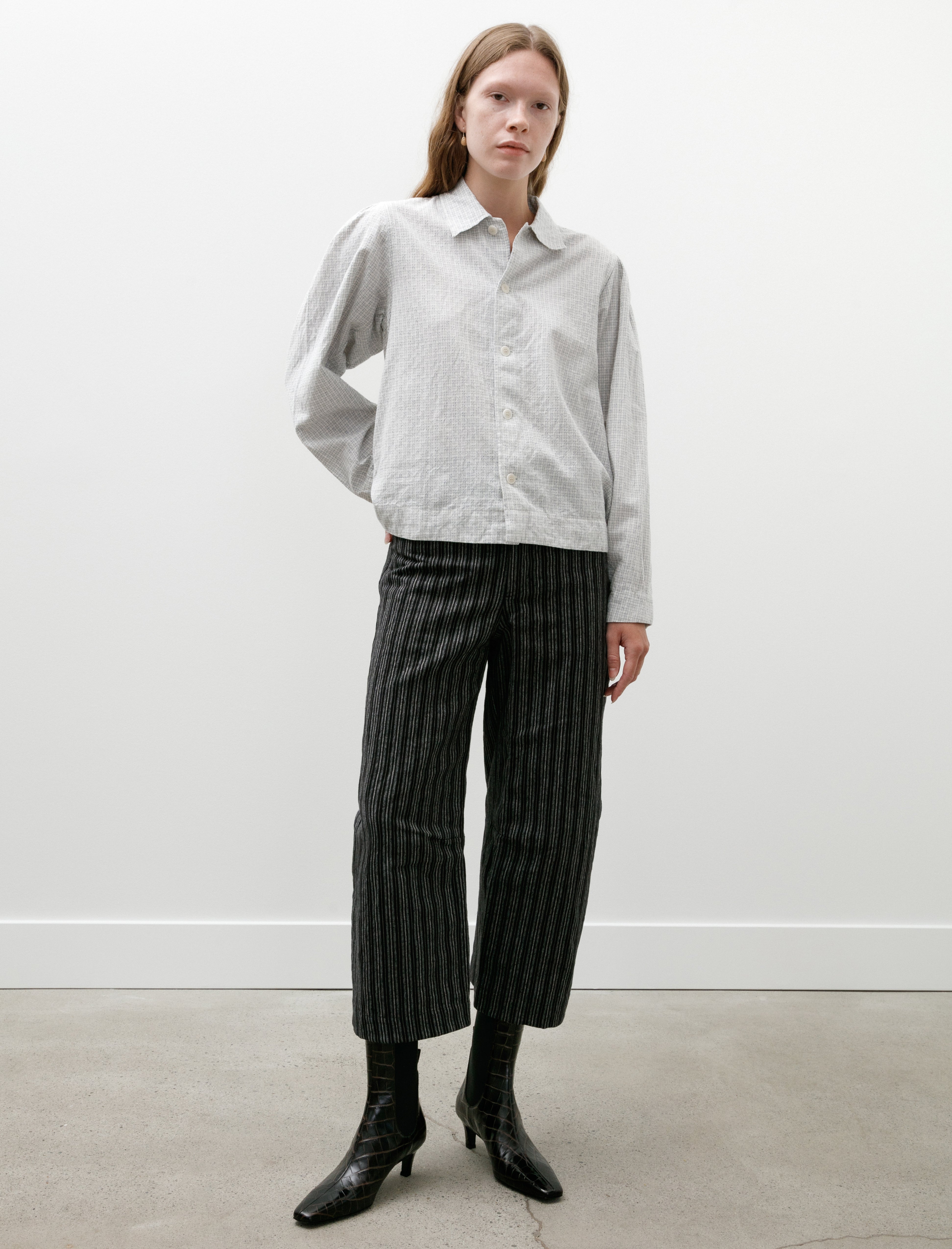 Unkruid Inmo Trousers Black Striped Heavy Coutil