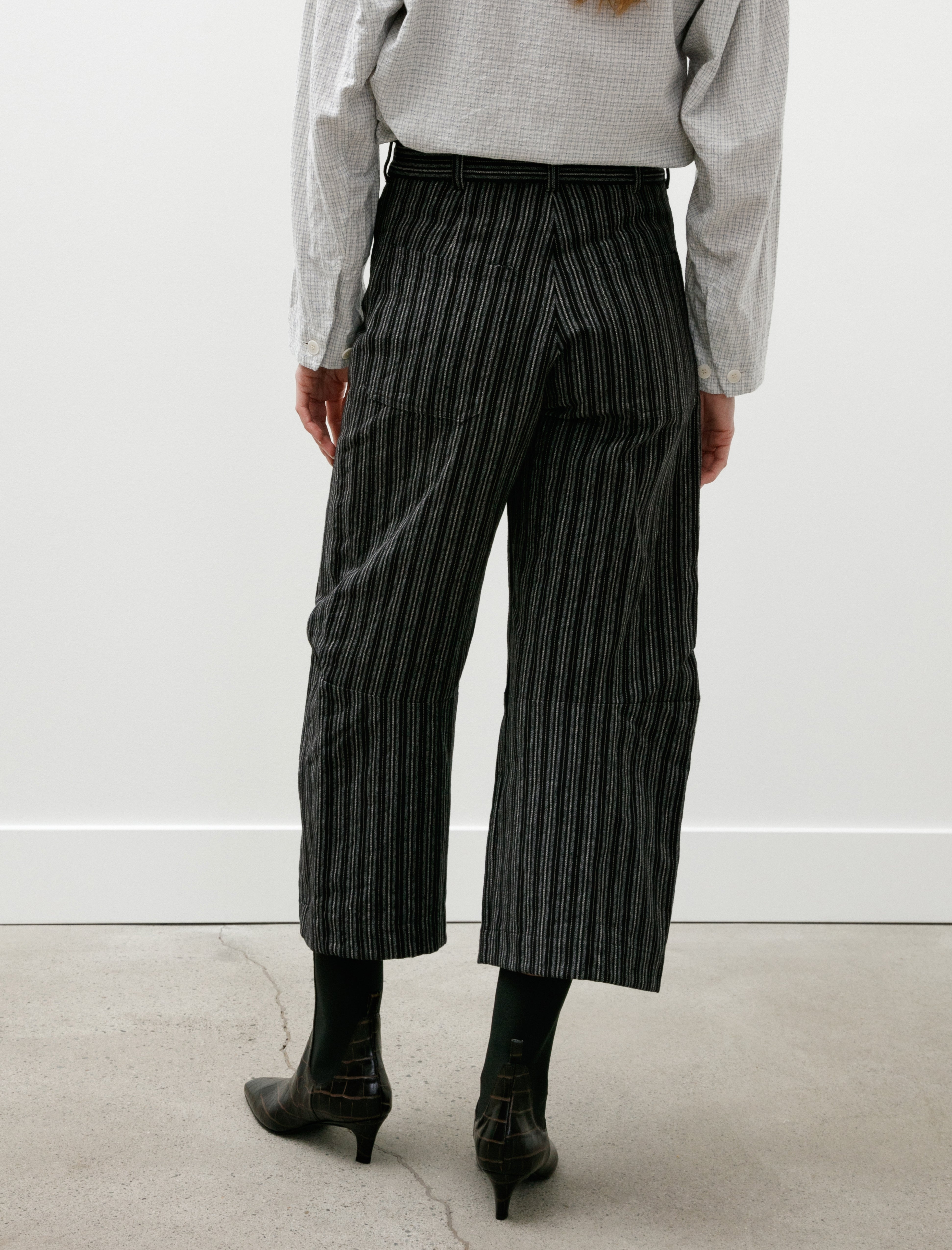 Unkruid Inmo Trousers Black Striped Heavy Coutil