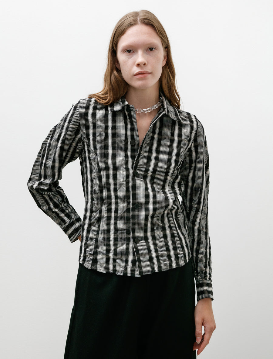 Corset Shirt Black Wool Kelsch Cloth - Image 2