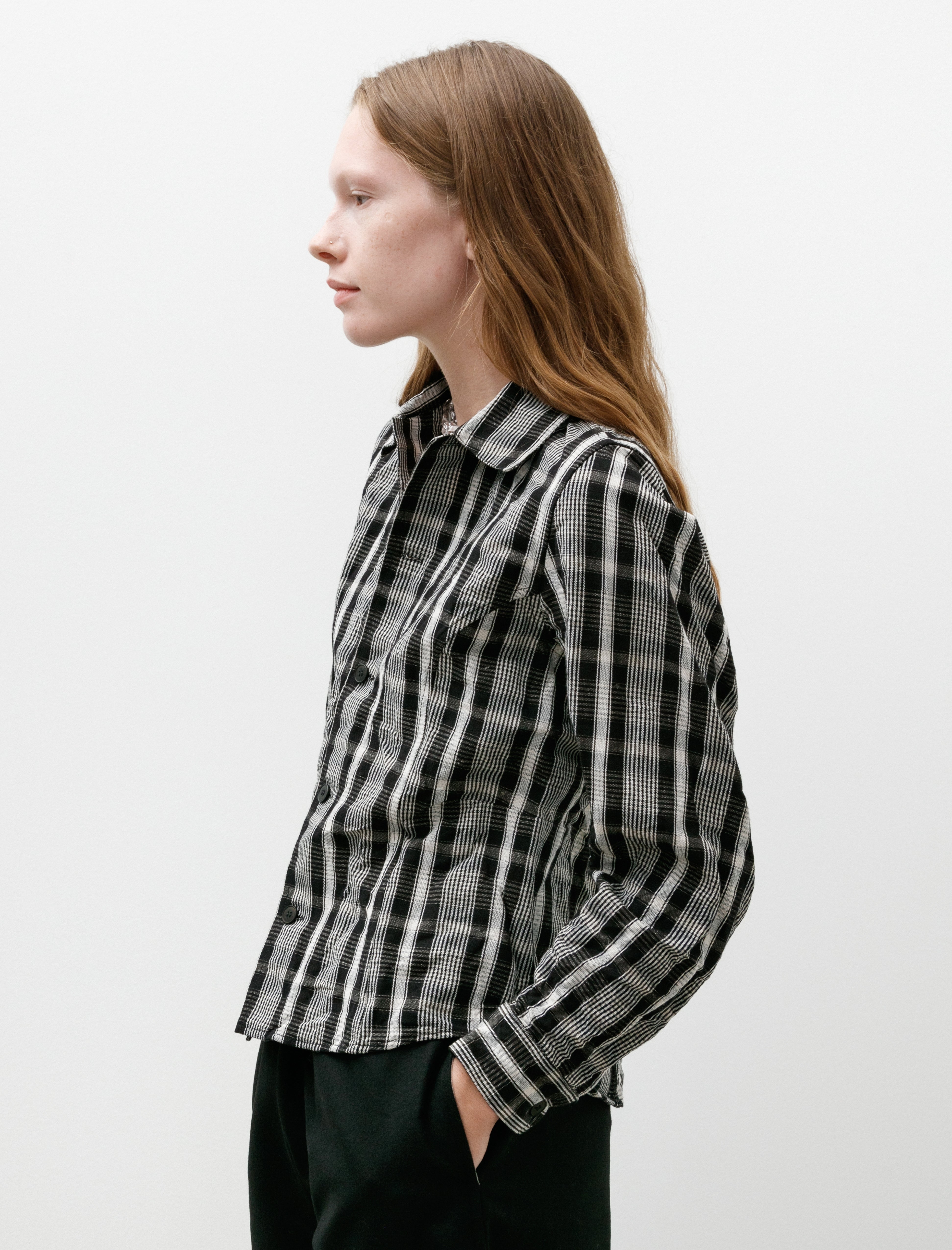 Unkruid Corset Shirt Black Wool Kelsch Cloth