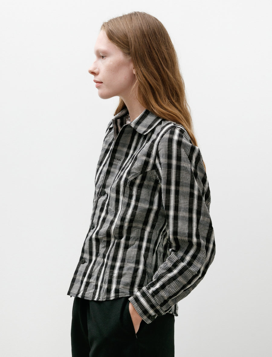 Corset Shirt Black Wool Kelsch Cloth - Image 6