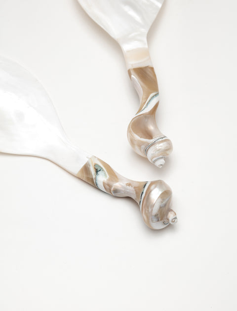 Mother of Pearl Salad Servers