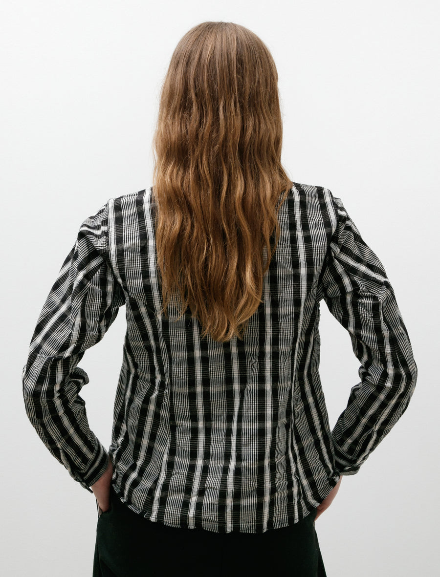 Corset Shirt Black Wool Kelsch Cloth - Image 4