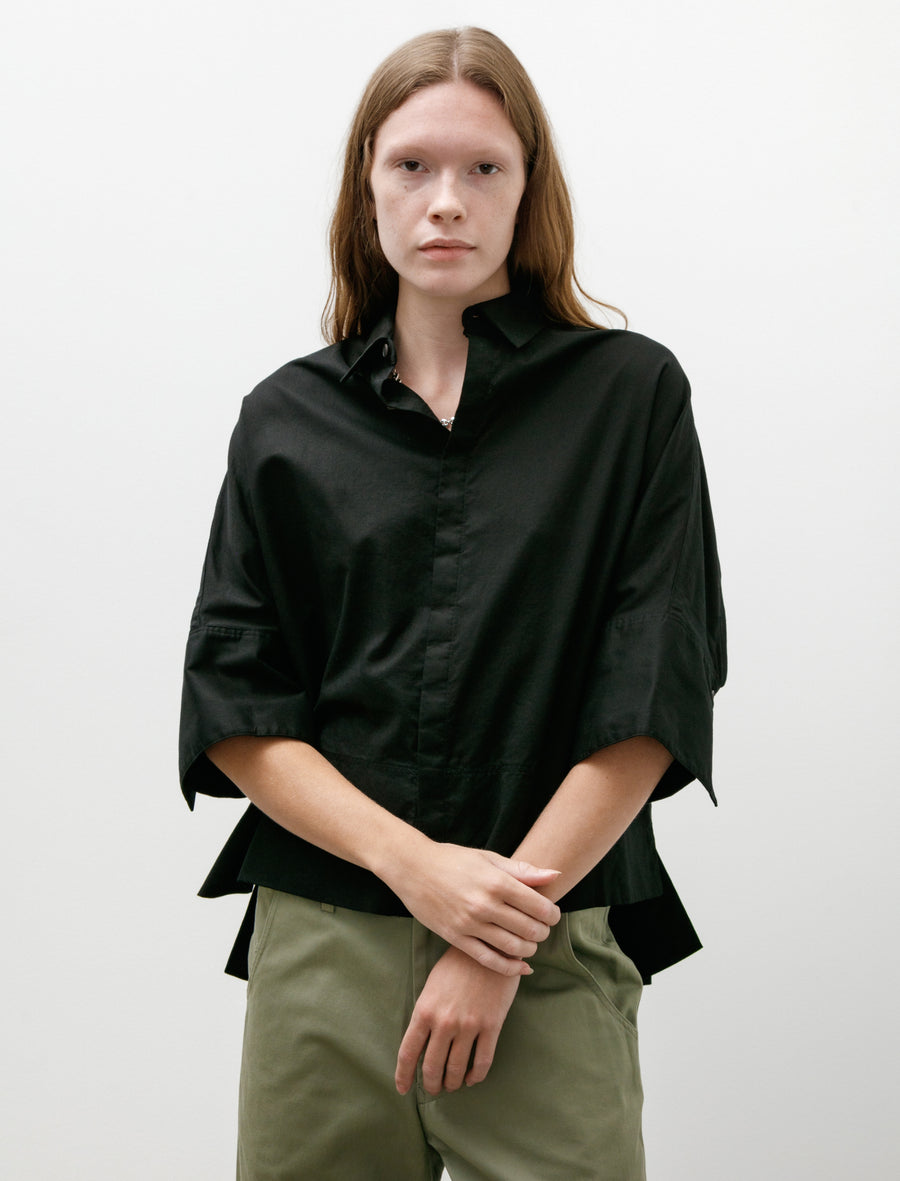 Wide Cuffs Shirt Black - Image 1