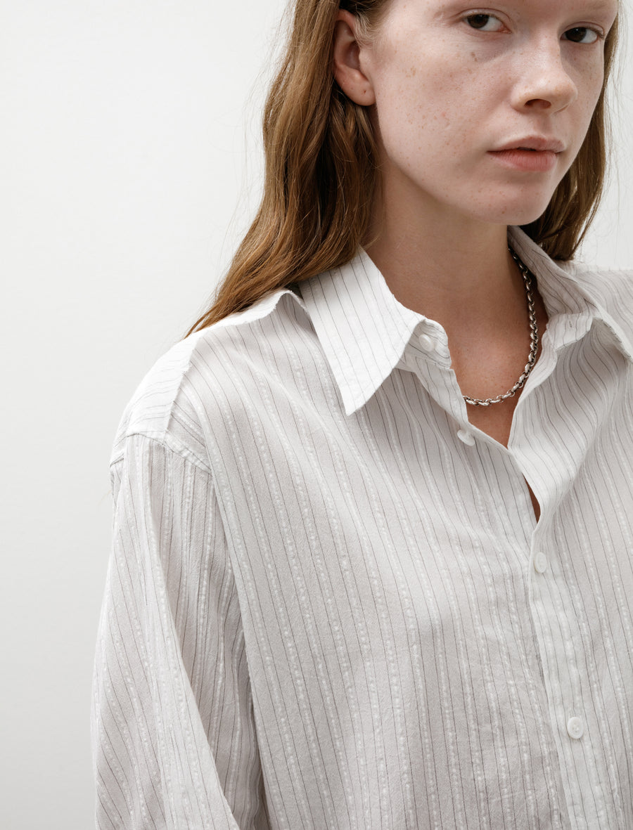 Y's by Yohji Yamamoto-Back Side Cloth Shirt Off White