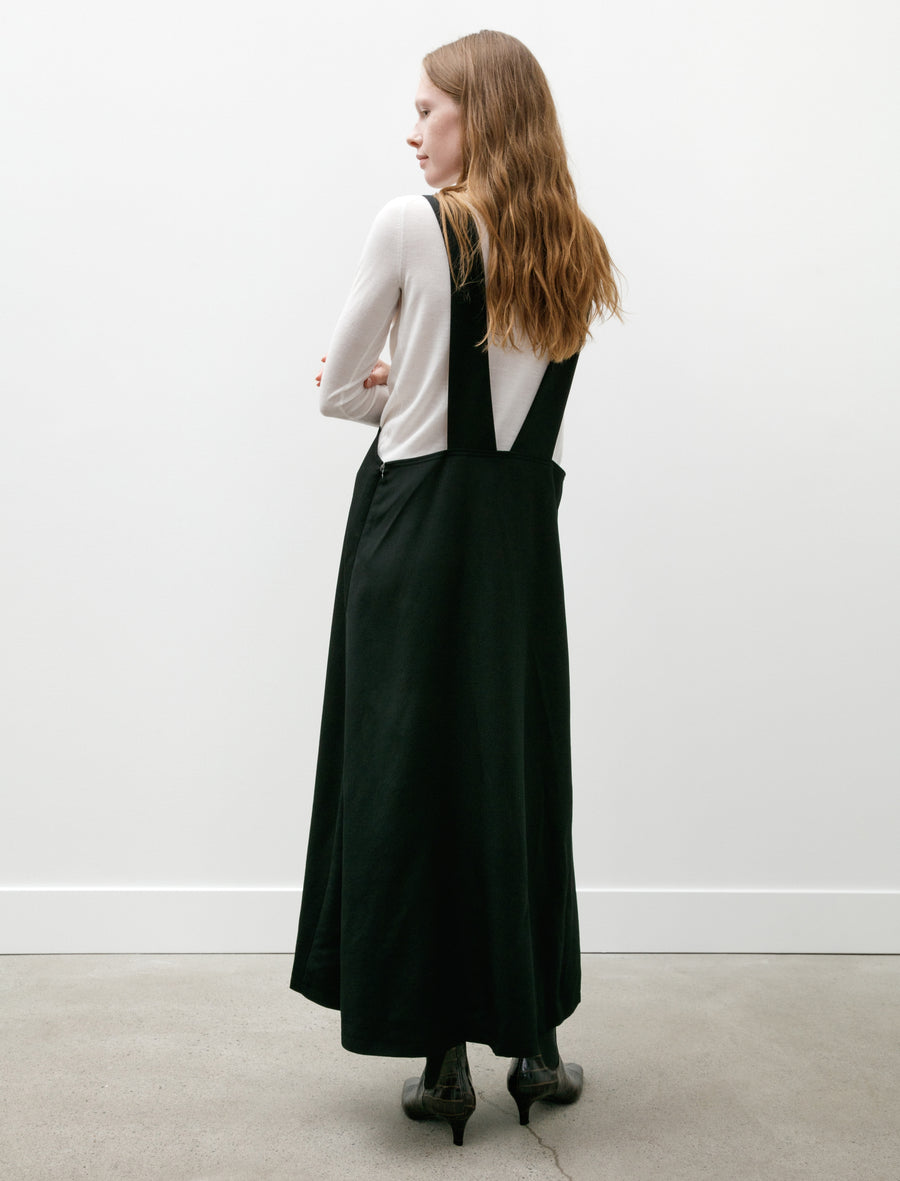Long Flare Drape Skirt Black - Image 5