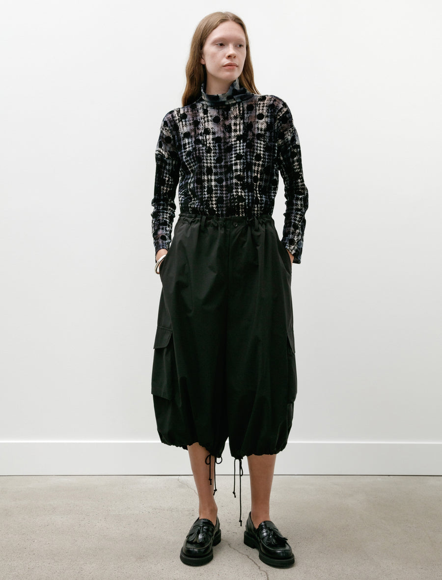 6 Buttons String Pants Black - Image 1