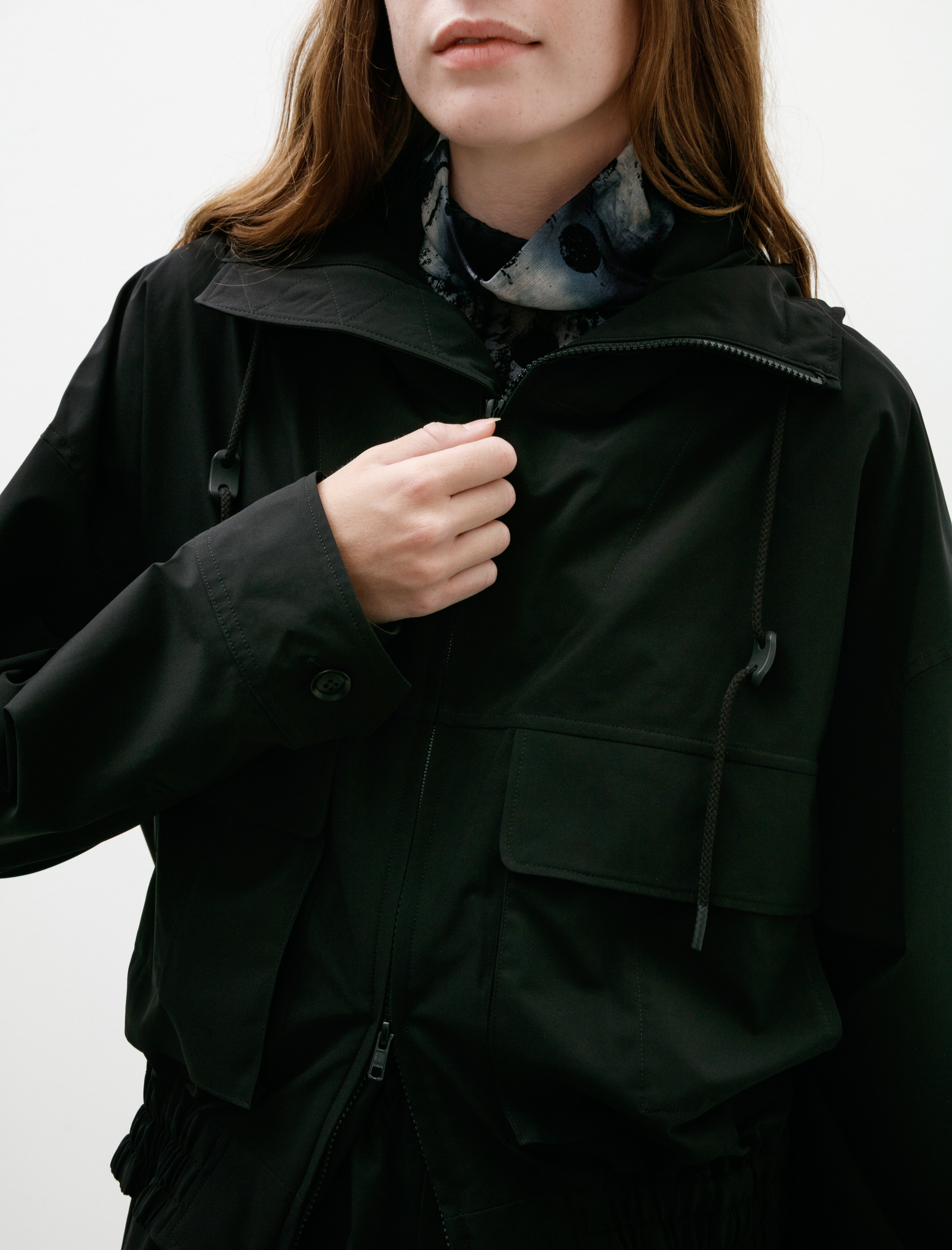 Y's by Yohji Yamamoto-Mountain Hoodie Black