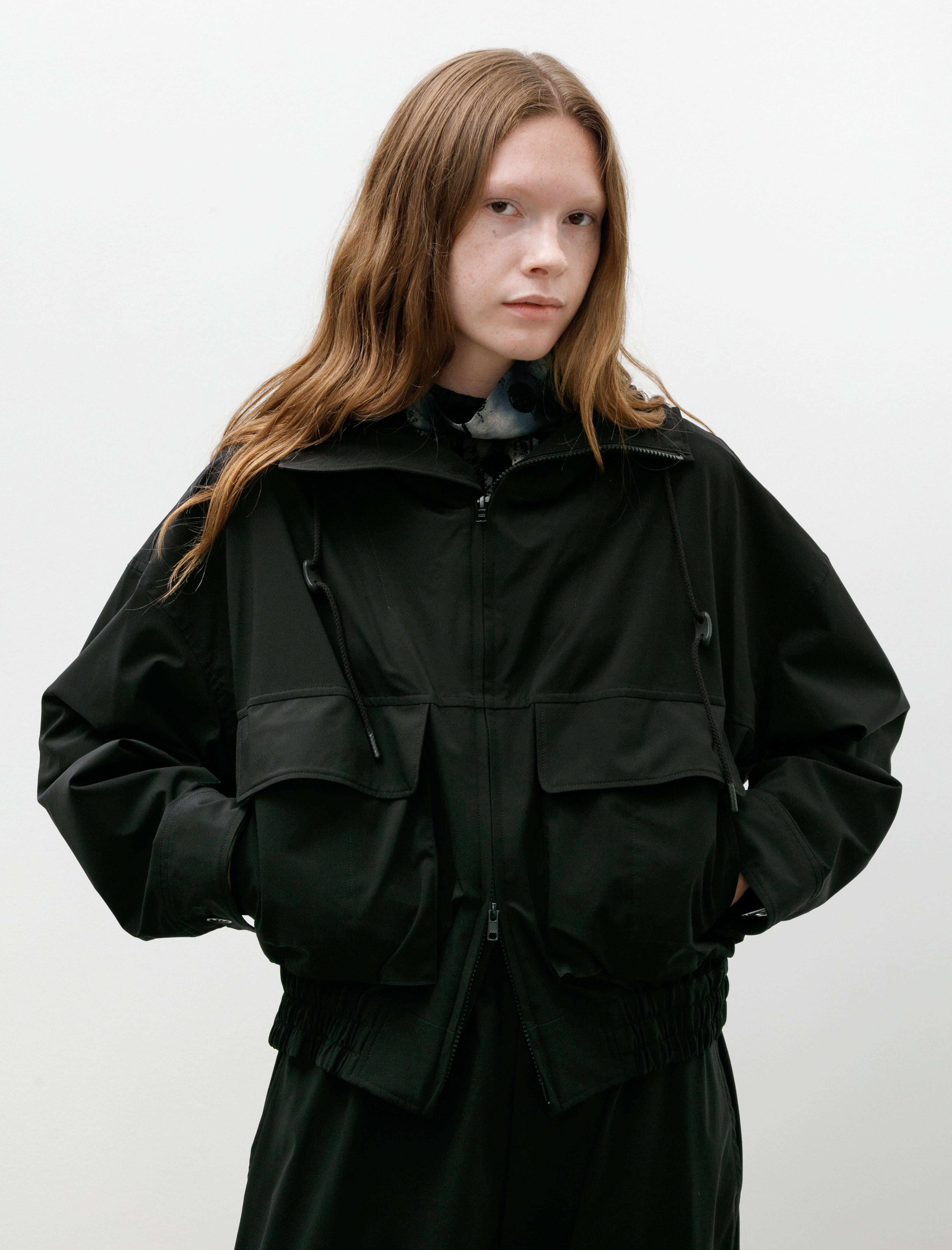 Y's by Yohji Yamamoto-Mountain Hoodie Black