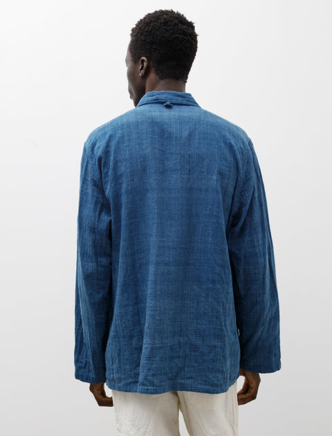 Oliver Church Industrial Over Shirt Handwoven Linen Check
