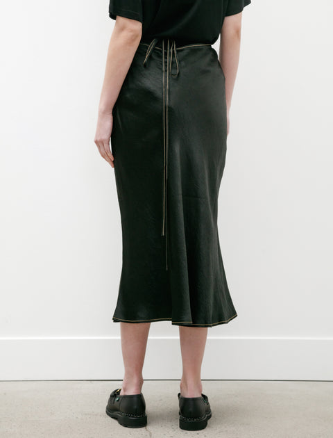 Acne Studios Satin Wrap Skirt Black