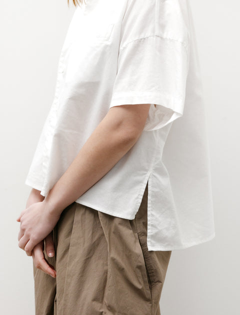 Y's by Yohji Yamamoto Half Sleeve Box Shirt White